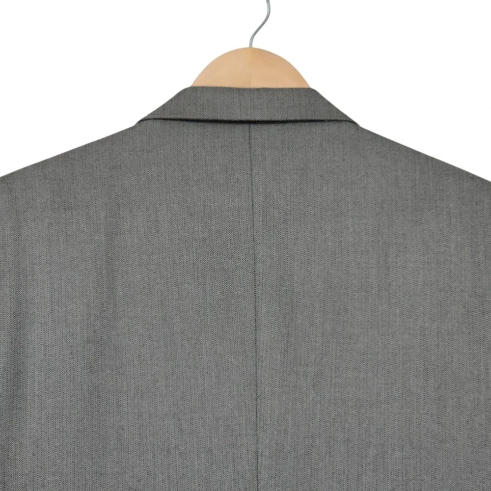 Banana Republic Blazer 42R Mens Gray Herringbone 3 Button Gardner Brown Jacket‎